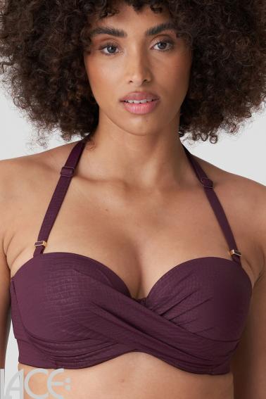 PrimaDonna Swim - Dalyan Bikini Bandeau BH mit abnehmbaren Trägern D-G Cup