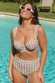 Panache Swim - Seersucker Bikini Bandeau BH G-K Cup