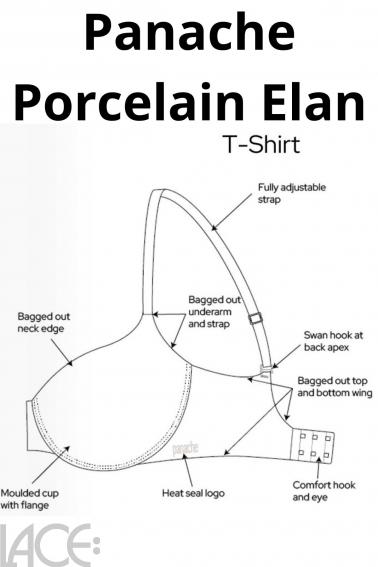Panache Lingerie - Porcelain Elan T-shirt BH F-K Cup