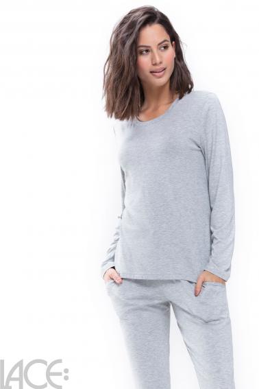 Mey - Sleepy & Easy Pyjama Top mit langen Ärmeln