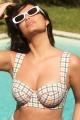 Panache Swim - Seersucker Bikini Bandeau BH G-K Cup