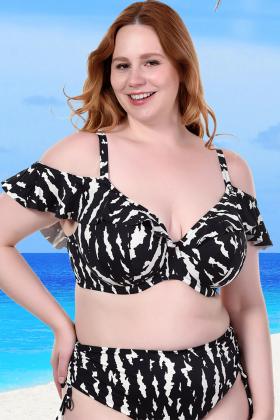 Elomi Swim - Echo Shell Bikini-BH Tiefes Dekolleté Rüschenträger G-K Cup