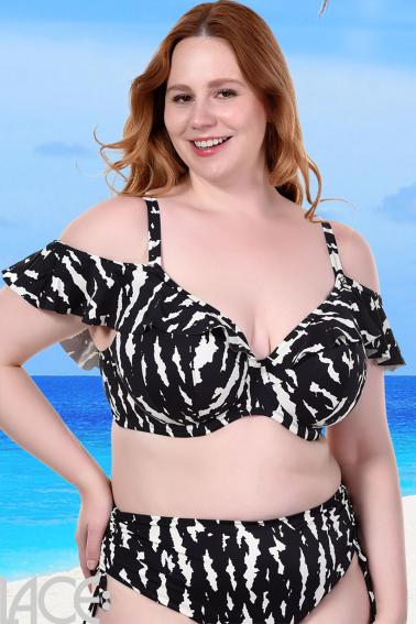 Elomi Swim - Echo Shell Bikini-BH Tiefes Dekolleté Rüschenträger G-K Cup