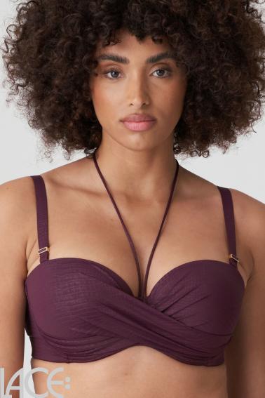 PrimaDonna Swim - Dalyan Bikini Bandeau BH mit abnehmbaren Trägern D-G Cup