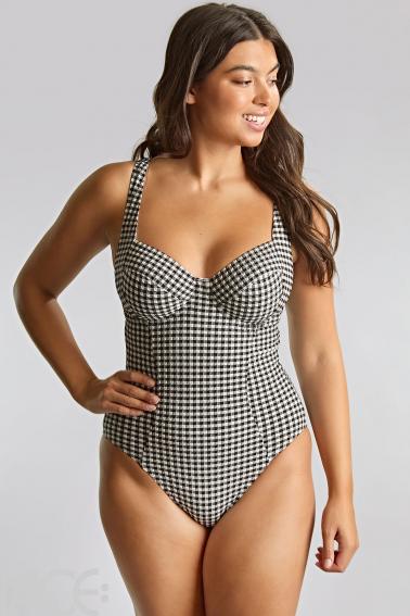 Panache Swim - Gingham Badeanzug G-M Cup