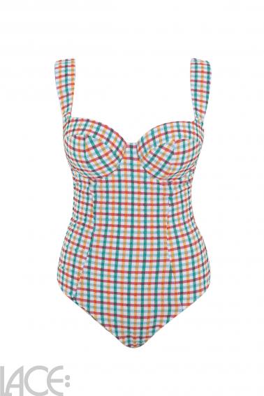 Panache Swim - Seersucker Badeanzug G-M Cup